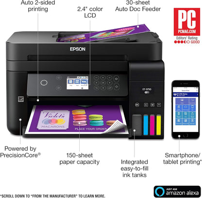 Epson C11CG20201 WorkForce ET-3750 EcoTank Printer