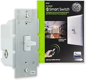 GE 12727 Z-Wave Smart Toggle Light Switch — main product image