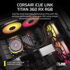 Corsair CW-9061018-WW iCUE Link Titan 360 RX RGB CPU Cooler