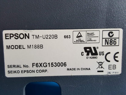 Epson TM U220B M188B POS Receipt Printer - USB - Renewed