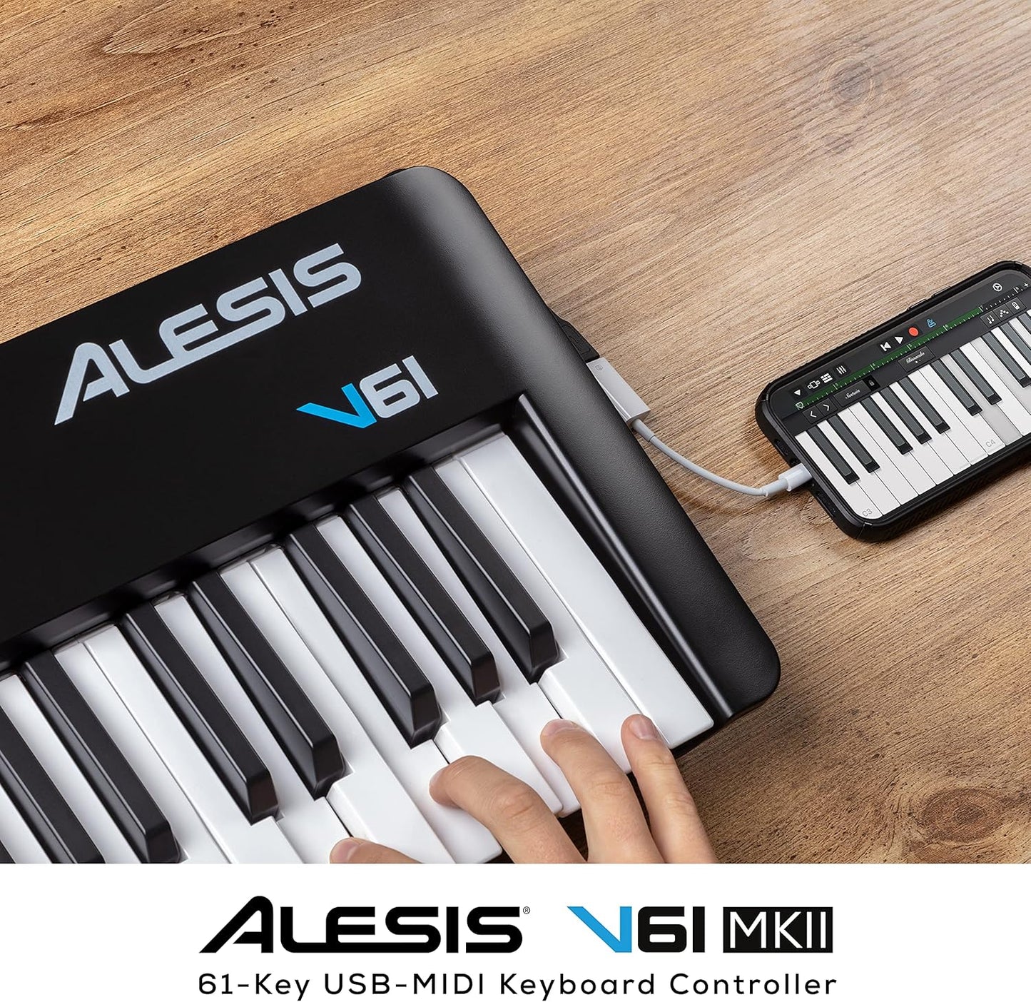 Alesis V61 MKII USB MIDI Keyboard Controller - 61 Velocity Keys