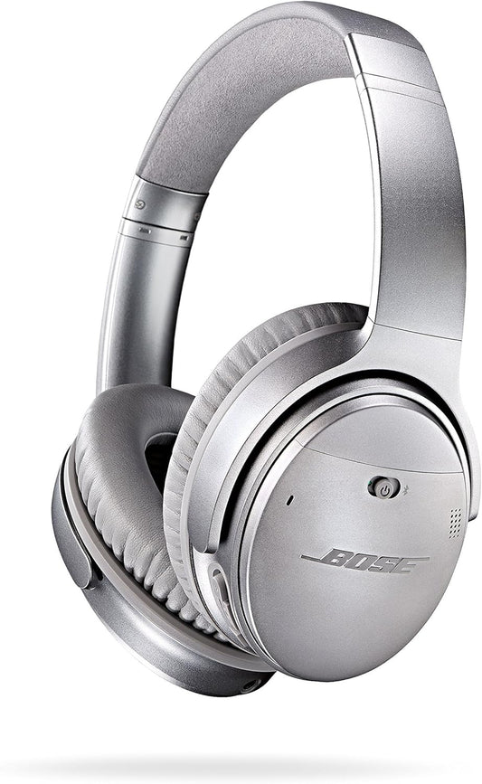 Bose Quietcomfort 35 I Silver Wireless Noise Cancelling Renewed Headphones