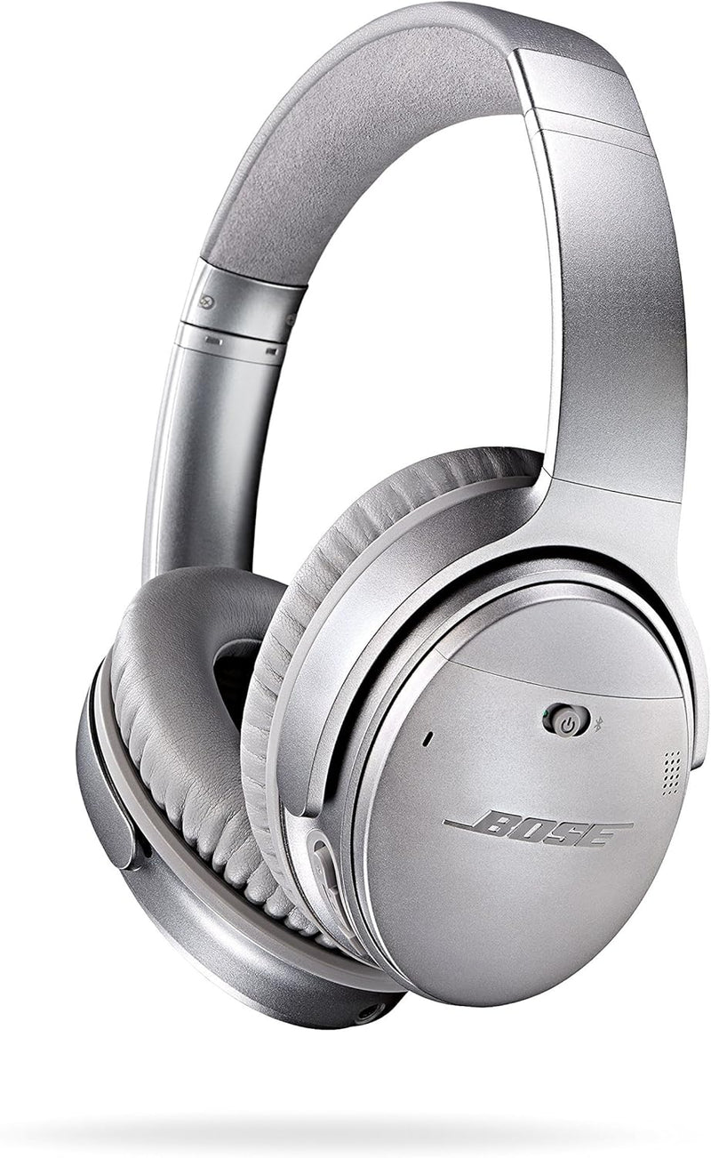 Bose Quietcomfort 35 I Silver Wireless Noise Cancelling Renewed Headphones — main product image