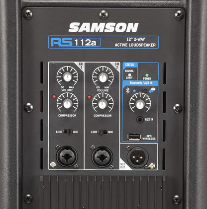 Samson RS112A 12" 400-watt Active Loudspeaker Bluetooth