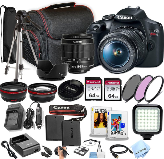 Canon Rebel T7 DSLR 18-55mm Lens Kit (Renewed)