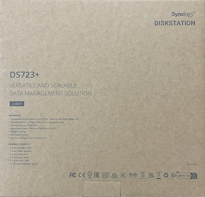 Synology DS723+ 6TB NAS Bundle 2-Bay DiskStation