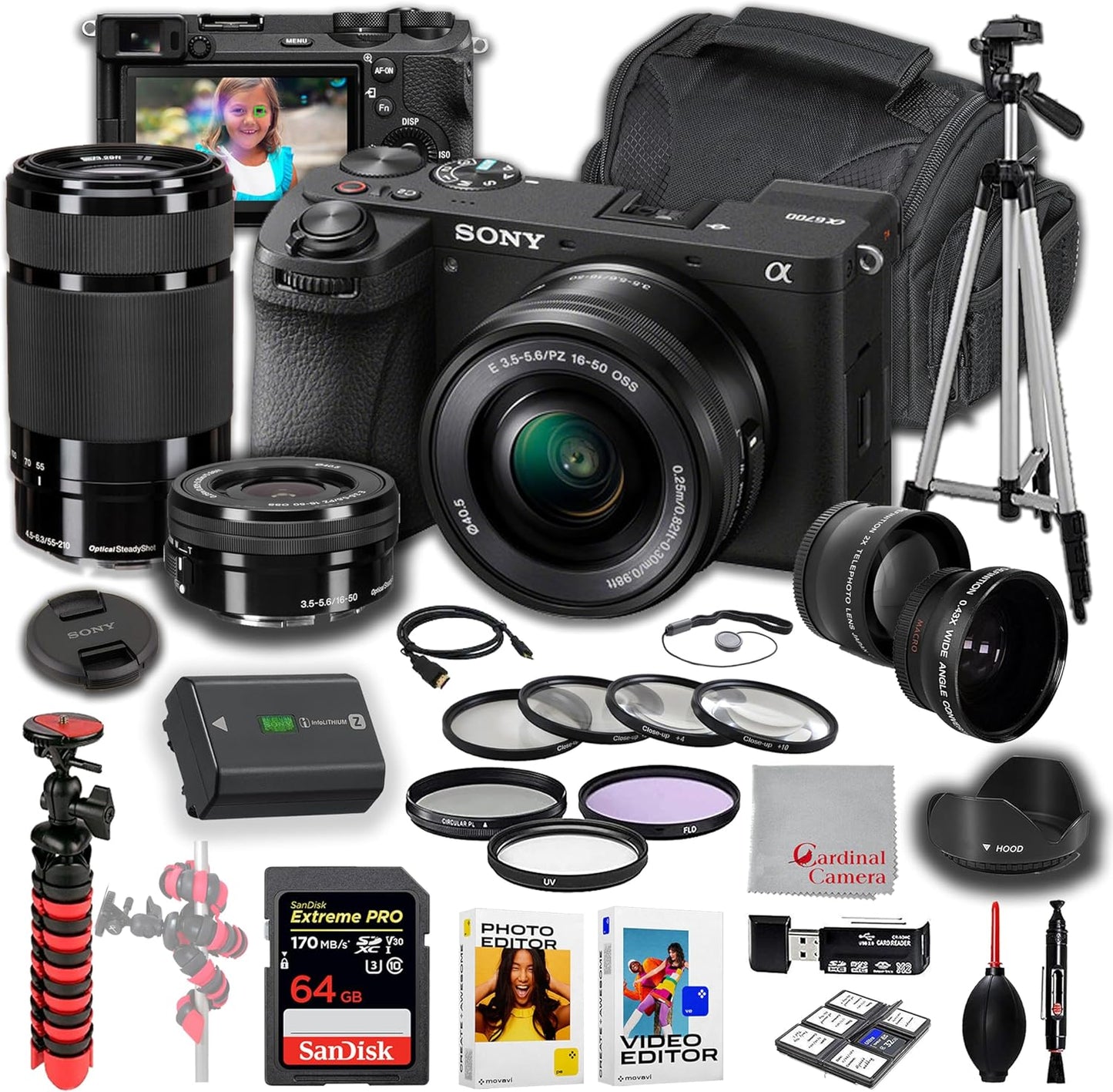 Sony a6700 Mirrorless Camera 16-50mm & 55-210mm Lens Bundle
