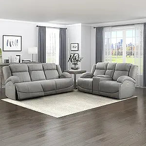 Lexicon Landwood Power Reclining Living Room Set Gray