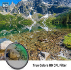 Neewer 10102104 77mm True Color CPL Polarizing Filter HD