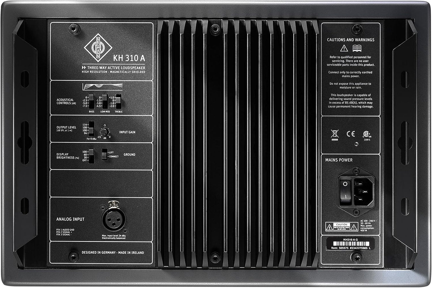 Neumann KH 310 A L G 8.25" 3-Way Powered Studio Monitor