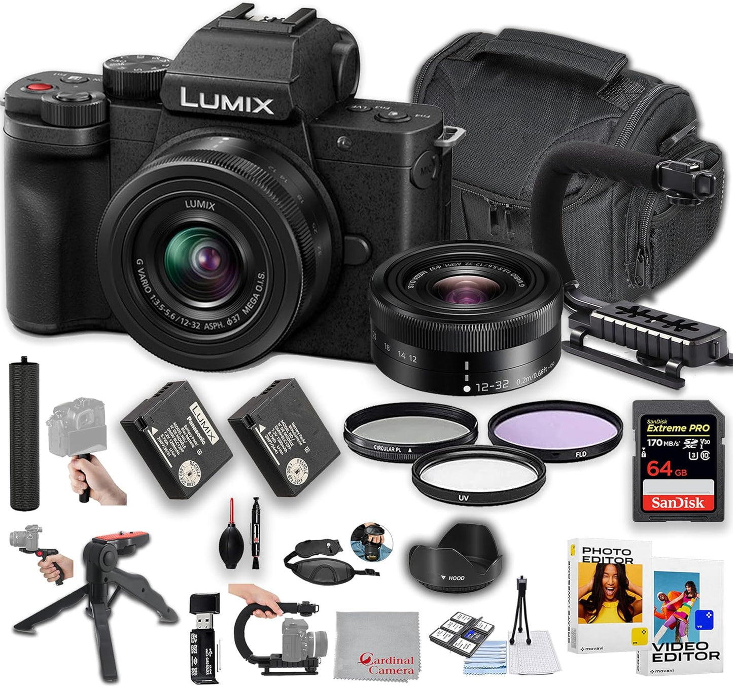 Panasonic Lumix G100D 12-32mm Lens Mirrorless Camera Kit