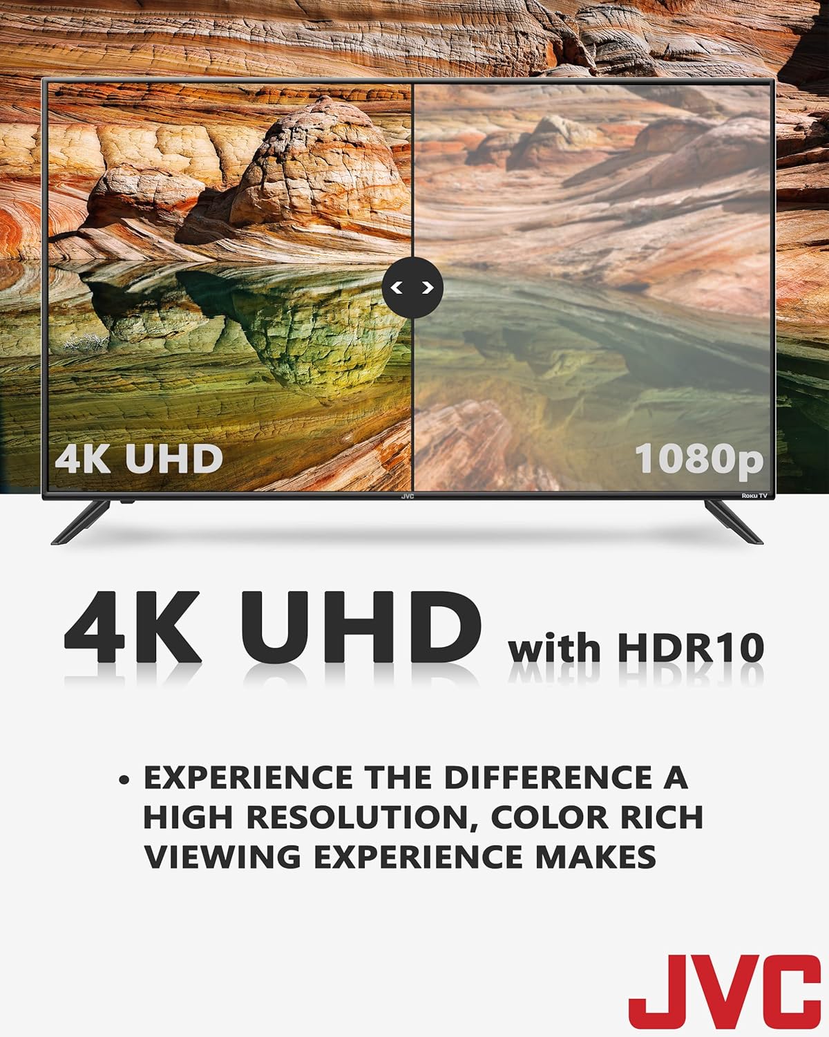 JVC LT75MAW6 75-Inch 4K UHD Roku Smart TV HDR10
