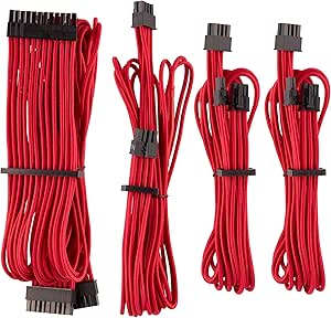 Corsair CP-8920216 Premium PSU Cables Starter Kit - Red — main product image