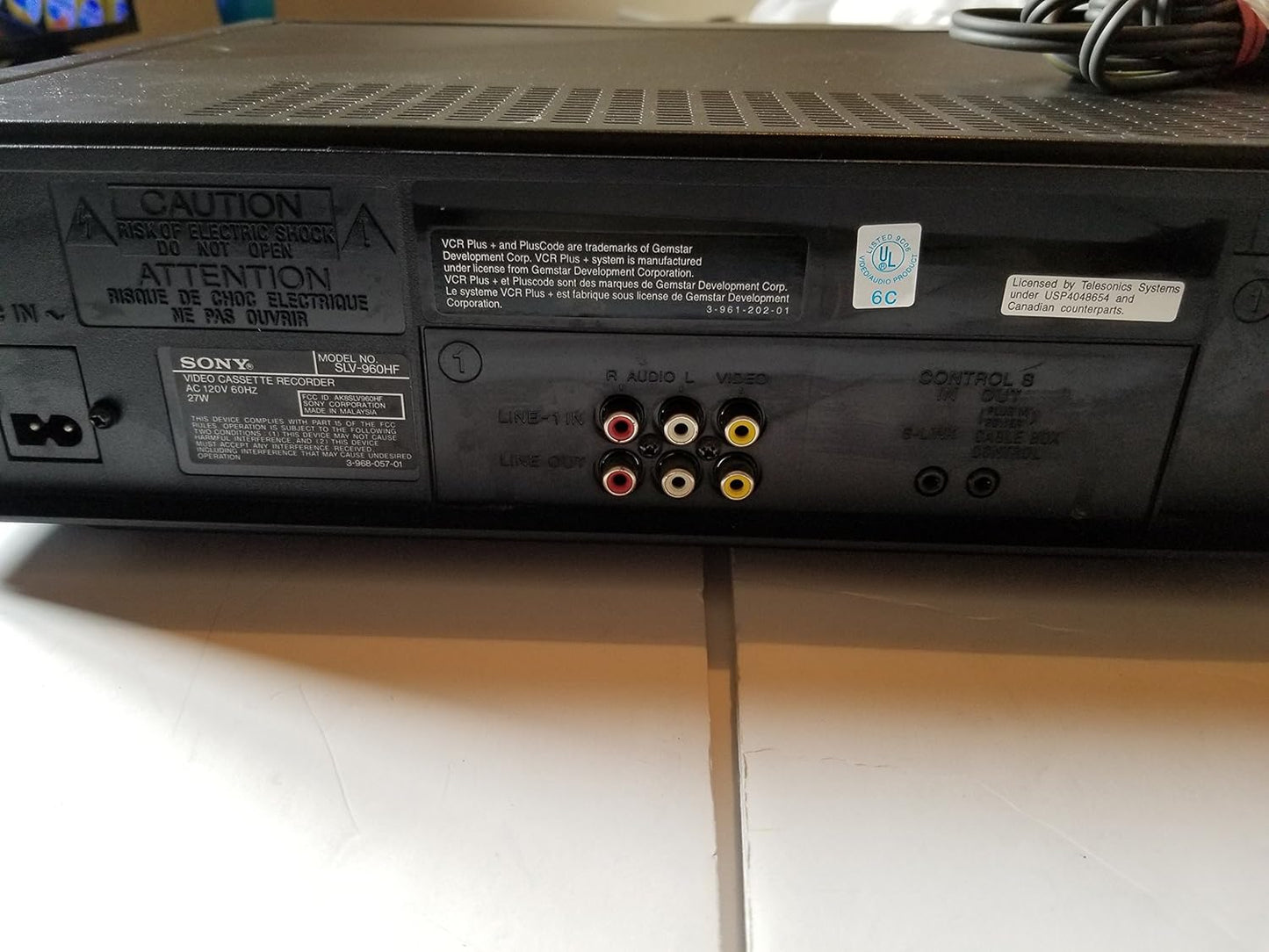 Sony slv-960hf Stereo 4-Head VCR