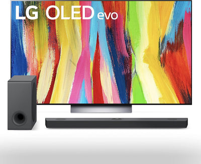 LG OLED77C2PUA 77" 4K OLED TV and Soundbar