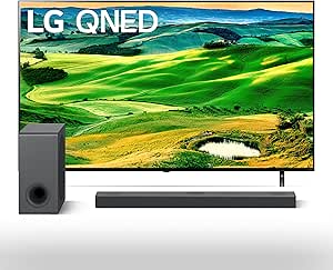 LG QNED80 55QNED80UQA 4K Smart TV & Soundbar Bundle