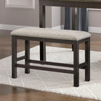 Lexicon Mabury Counter Height Gunmetal Gray Dining Bench