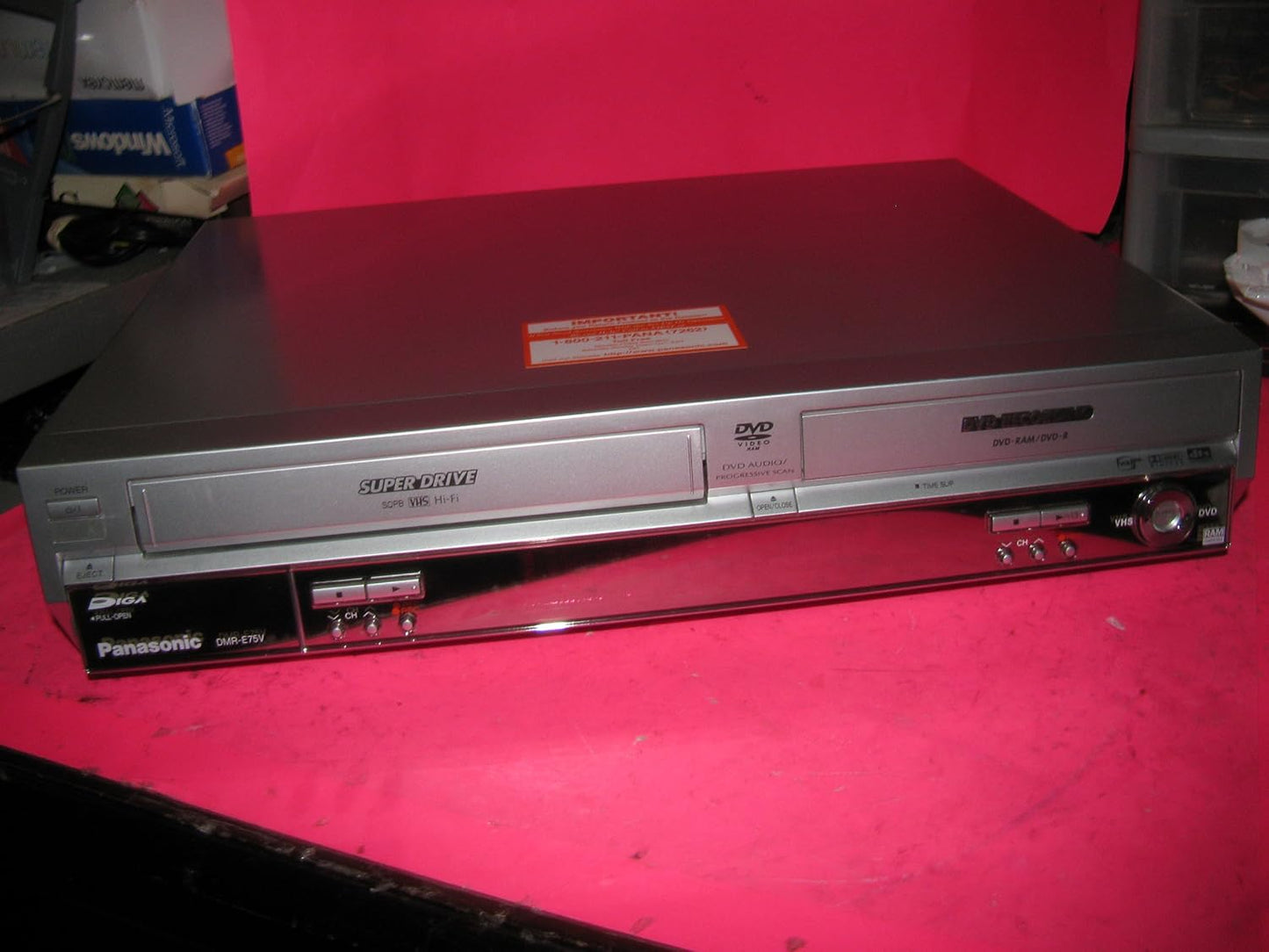 Panasonic DMRE75VS DVD Recorder/VCR Combo Progressive Scan
