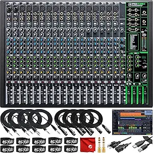 Mackie MACPROFX22V3K1 22-Channel Mixer Bundle: USB, Waveform DAW