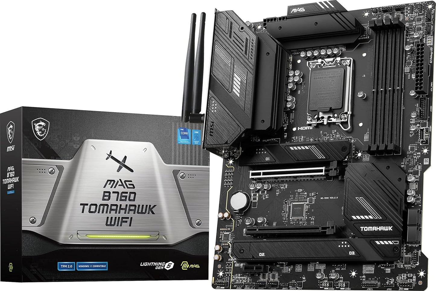 MSI B760TAMAWIFI MAG Tomahawk Gaming Motherboard DDR5