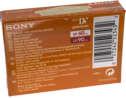 Sony DVM60PRL Premium DVC Camcorder Videotape 60 Minutes