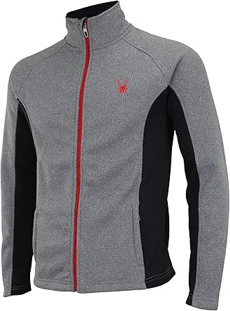 Spyder Constant Full Zip Sweater Heather Grey Men's