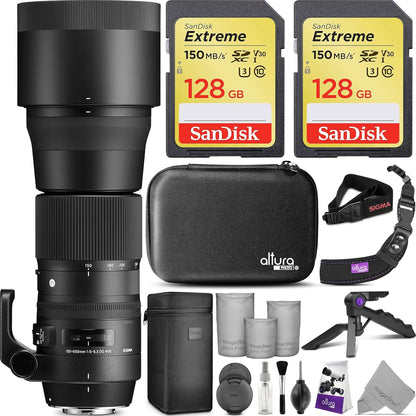 Sigma 150-600mm Contemporary Canon Lens Bundle