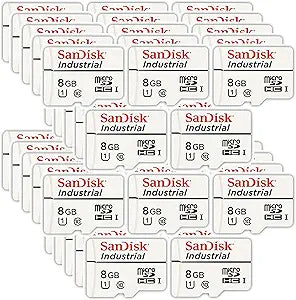 SanDisk SDSDQAF3-008G-I 8GB Industrial Micro SD Card Bundle