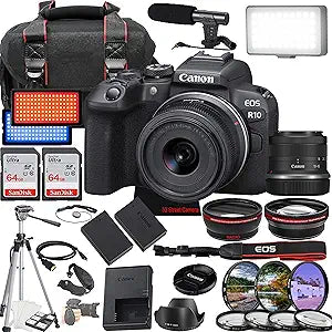 Canon EOS R10 Mirrorless Camera 18-45mm Lens Kit — main product image