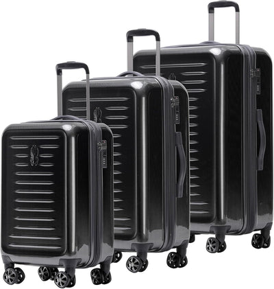Spyder 210 Rails 3-Piece Luggage Set Black