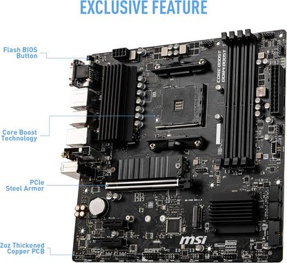 MSI B550M PRO-VDH WIFI AMD Ryzen Micro-ATX Motherboard
