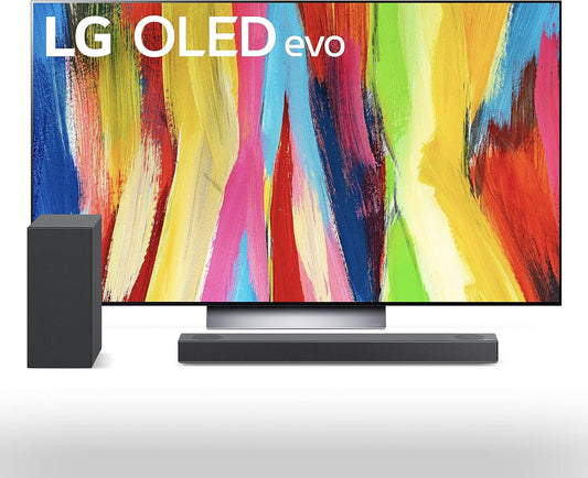 LG OLED77C2PUA 77" 4K Smart TV + Soundbar