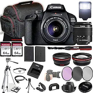 Canon 4000D Rebel T100 DSLR Camera 18-55mm Bundle