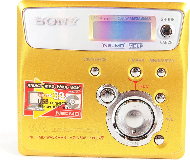 Sony MZ-N505 Net MD Walkman Player/Recorder - Gold — main product image