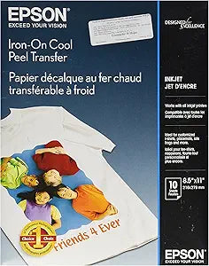 Epson S041153 Iron-On Cool Peel Transfer Paper