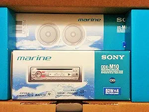 Sony CDX-M101PKG Marine CD Receiver with Speakers