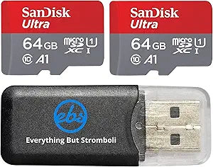 SanDisk 64G_TF_Ultra_San_x2 Ultra 64GB microSDXC 2-Pack — main product image