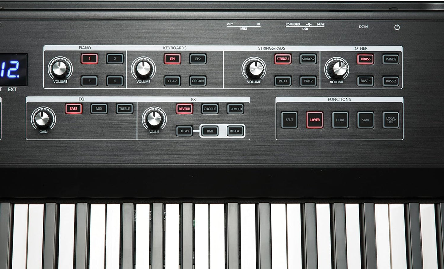 Kurzweil AMS-SP1-LB 88-Key Stage Piano - Black