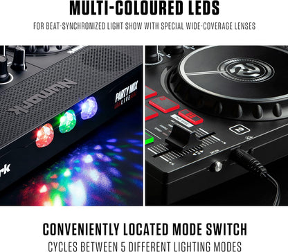 Numark Party Mix Live DJ Controller with Speakers & Lights