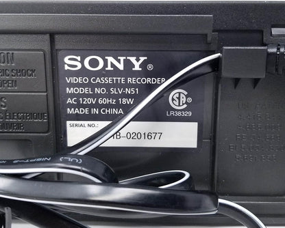 Sony SLVN51 4-Head Hi-Fi VCR VHS Player