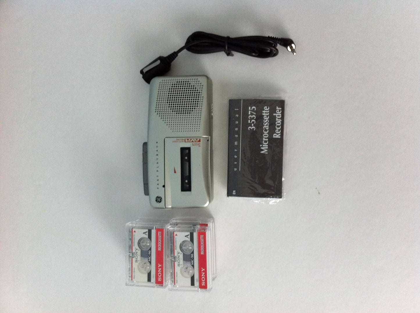 GE 35375 Handheld Micro Cassette Voice Recorder