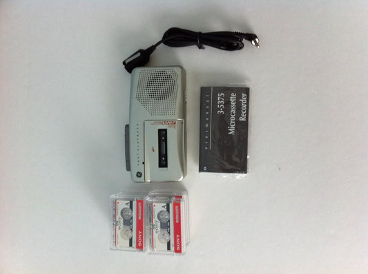 GE 35375 Handheld Micro Cassette Voice Recorder