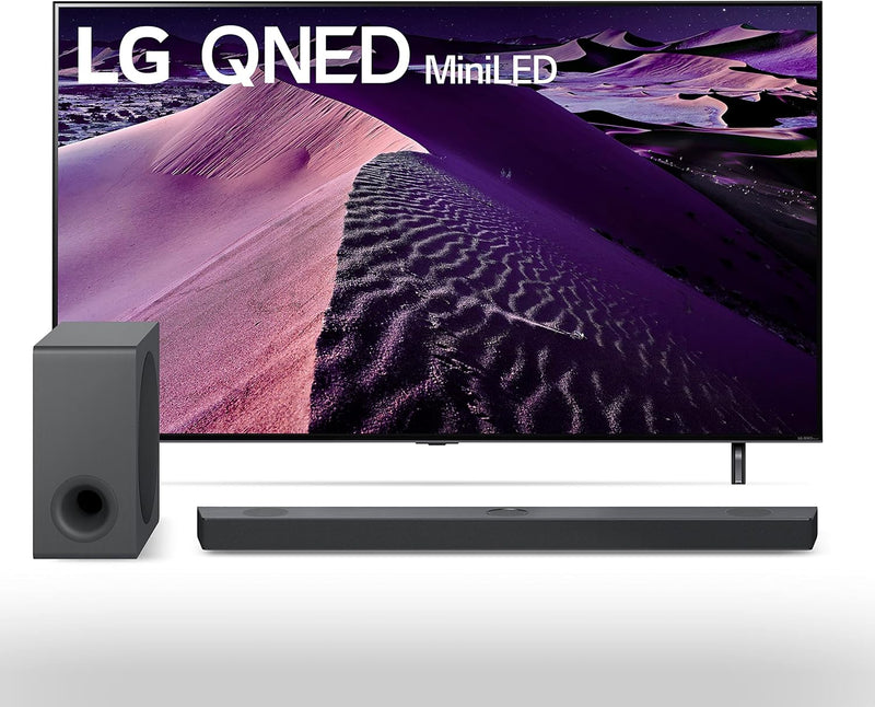 LG QNED85 Series 65-Inch 4K Smart TV + Soundbar — main product image
