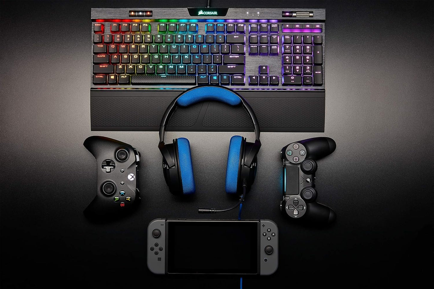 Corsair CA-9011196-EU HS35 Wired Stereo Gaming Headset - Blue