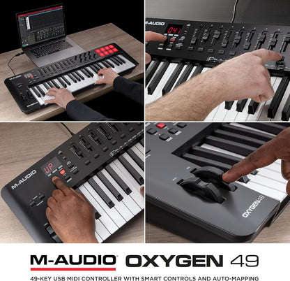 M-Audio Oxygen 49 MKV MIDI Keyboard Controller Beat Pads Software Suite