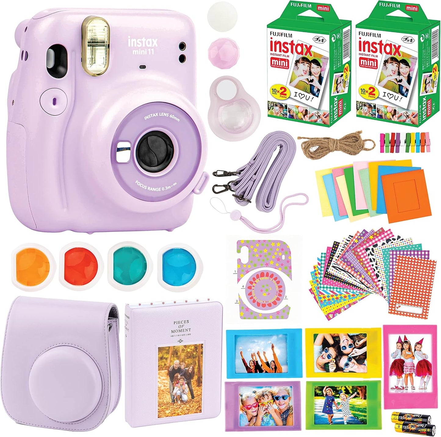 Fujifilm Mini 11 Instax Camera Bundle Purple