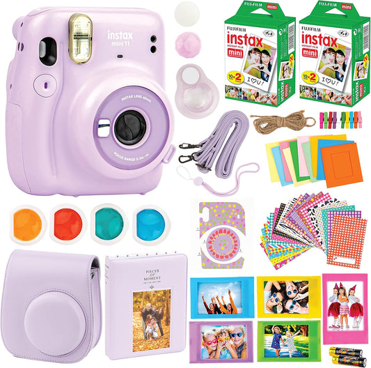 Fujifilm Mini 11 Instax Camera Bundle Purple