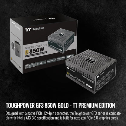 Thermaltake Toughpower GF3 850W PSU: ATX 3.0, PCIe 5.0