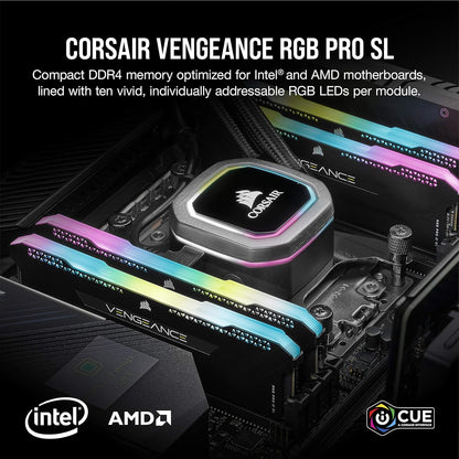Corsair CMH32GX4M2D3600C18 Vengeance RGB Pro SL 32GB DDR4