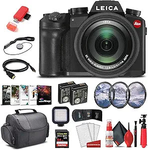 Leica 19121 V-Lux 5 Digital Camera Deluxe Bundle